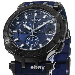 New Tissot T-Race Chronograph Blue Dial Blue Men's Watch T115.417.37.041.00