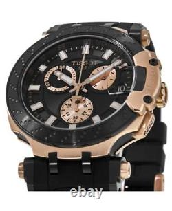 New Tissot T-Race Chronograph Rose Gold PVD Men's Watch T115.417.37.051.00