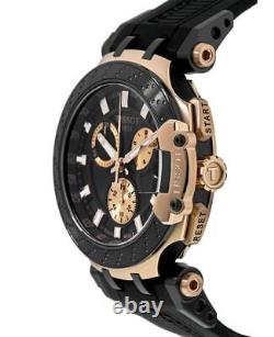 New Tissot T-Race Chronograph Rose Gold PVD Men's Watch T115.417.37.051.00