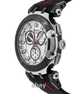 New Tissot T-Sport T-Race White Dial Black Men's Watch T115.417.27.011.00