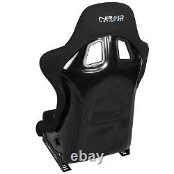 Nrg 310 Fiber Glass Bucket Racing Seat+stainless Steel Adjustable Bracket Mount