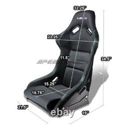 Nrg Fiberglass Bucket Racing Seats+stainless Steel Bracket For 92-99 Bmw E36 2dr