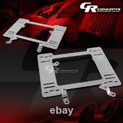Nrg Tensile Stainless Steel Racing Seat Base Mount Bracket For 79-98 Mustang