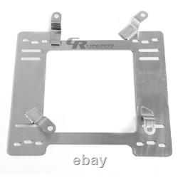 Nrg Tensile Stainless Steel Racing Seat Base Mount Bracket For 79-98 Mustang