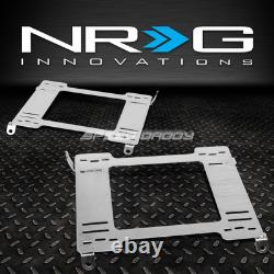 Nrg Type-r Deep Bucket Racing Seat+stainless Steel Bracket For 92-95 CIVIC Ej/eg