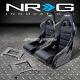 Nrg Type-r Deep Bucket Racing Seats+stainless Steel Bracket For 98-02 Accord Cg
