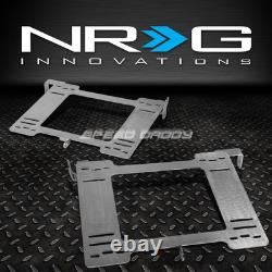 Nrg Type-r Deep Bucket Racing Seats+stainless Steel Bracket For Mk3 Vw Golf/gti