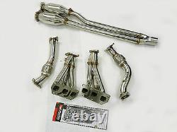 OBX Racing Catted Long Tube Header Fit 02 03 04 Golf MK4 R32 3.2L VR6 4NB6B