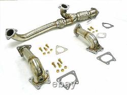 OBX Racing Long Tube Exhaust Header For 2003 2007 Honda Accord 3.0L V6 A/T