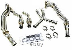 OBX Racing Sports Long Tube Header Exhaust For 2011 2017 Ford Mustang 3.7L V6