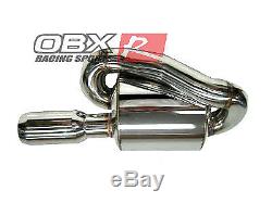 OBX Racing Sports Universal 2.5 Stainless Steel Mugen Style Twin Loop Muffler