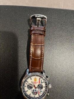 Official Hesketh Racing Chronograph Men's Watch Brown Leather Stainless Steel