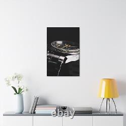 Omega Speedmaster Racing Series Stainless Steel Canvas Art