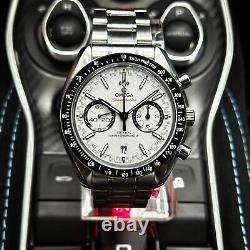 Omega Speedmaster Racing White Panda 44.25mm 9900 METAS Cert 329.30.44.51.04.001