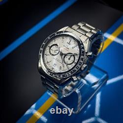 Omega Speedmaster Racing White Panda 44.25mm 9900 METAS Cert 329.30.44.51.04.001