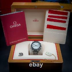 Omega Speedmaster Racing White Panda 44.25mm 9900 METAS Cert 329.30.44.51.04.001