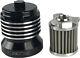 Pc Racing Flo Stainless Steel Oil Filter Black #pcs4bc