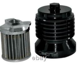 PC Racing PCS4B FLO Spin On Stainless Steel Oil Filter Black