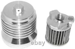 PC Racing PCS4C FLO Spin On Stainless Steel Oil Filter Chrome