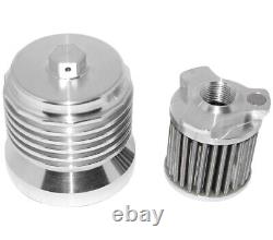 PC Racing PCS4C FLO Spin On Stainless Steel Oil Filter Polished