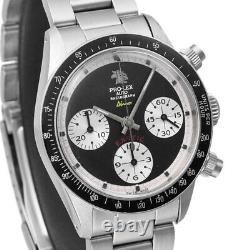 PRO-LEX Racing Rough Dino Chronograph Automatic SS Black dial