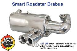 Performance Exhaust Muffler for Smart Roadster 452 Coupe Brabus with Racing CAT
