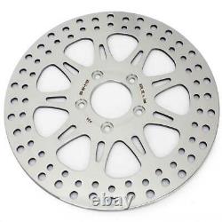 Polished Front Rear Brake Rotors Discs for Softail Heritage Fatboy Deluxe FLSTN