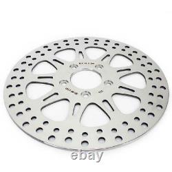 Polished Front Rear Brake Rotors Discs for Softail Heritage Fatboy Deluxe FLSTN
