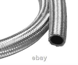 Power-Flo Double Braided -6AN Stainless Steel Braided Racing Hose 20 feet
