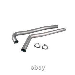 Pypes DGU20S Exhaust Downpipes Stainless Steel Natural 2.5 Diameter Chevy Pair