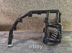 (QTY 2) Alba Racing Propeg Nerf Bars Black with Orange Net, Stainless Steel