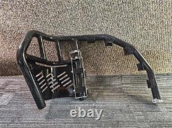 (QTY 2) Alba Racing Propeg Nerf Bars Black with Orange Net, Stainless Steel