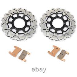 Racing Front Brake Rotors Disc Pads For Honda CBR600F4i CBR600F Sport F4i 01-07