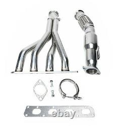 FOR 05-07 CHEVY COBALT SS/ION STAINLESS RACING HEADER MANIFOLD+DOWNPIPE EXHAUST