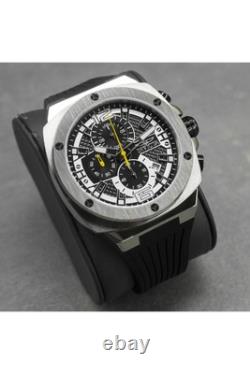 Racing Men 47mm Stainless Steel Black + Steel Grey dial VD57 Quartz
