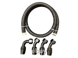 Racing Tucked Coolant Radiator -16 AN Hose and Fitting Kit For K Series J Series