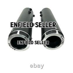 Rhino Racing Stainless Steel Exhaust, Black Fit For Royal Enfield Shotgun 650