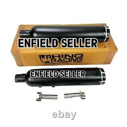 Rhino Racing Stainless Steel Exhaust, Black Fit For Royal Enfield Shotgun 650