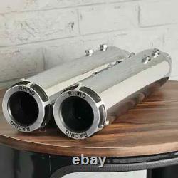 Rhino Racing V2 Stainless Steel Exhaust Fit For Royal Enfield Super Meteor 650
