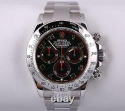 Rolex Daytona 116520 Stainless Steel 40mm Watch-Black Racing Arab Dial
