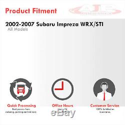 S/S Catback Exhaust 4.5 Burnt Muffler Tip For 2002-2007 Subaru Impreza WRX STI