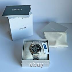 Seiko Stainless Steel Chronograph British Racing Green Mens Watch SND411PC