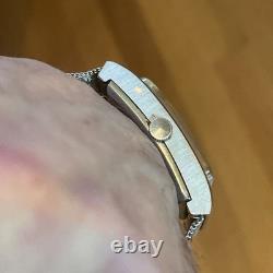 Seiko Tank Watch Stainless Steel 1520-3630 JAPAN-Z Racing Stripe dial Rare
