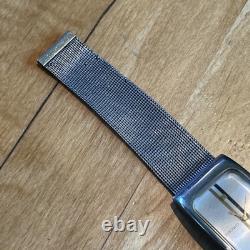 Seiko Tank Watch Stainless Steel 1520-3630 JAPAN-Z Racing Stripe dial Rare