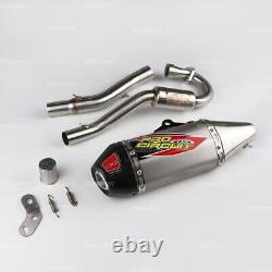 Set Pipe Exhaust Muffler Racing Carbon For Kawasaki Klx140, Klx140l Full System
