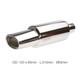 Simoni Racing Muffler Oval Id 63mm Stainless Steel Esr772