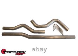 SpeedFactory Racing 3 Stainless Steel Mandrel Bent Cat-Back Exhaust Piping Kit