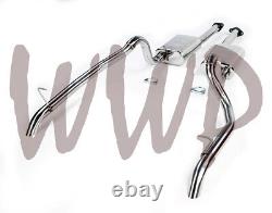 Stainless 2.5 CatBack Exhaust System 87-93 Ford Mustang 5.0L FoxBody Turn Down