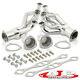Stainless Exhaust Shorty Headers Kit For Chevy Small Block 265 305 327 350 400