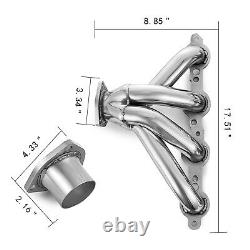 Stainless Racing Block Hugger Exhaust Headers Fits Chevy LS1 LS6 Shorty